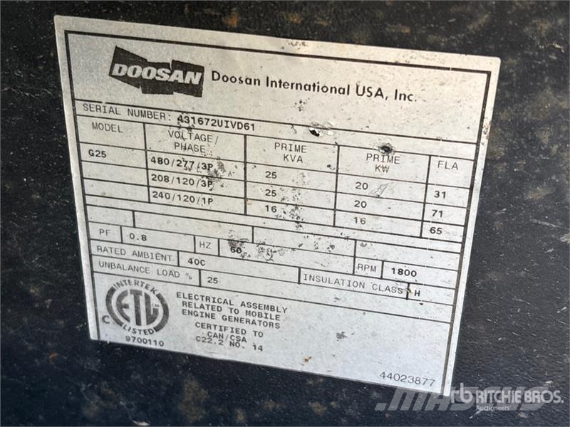 Doosan G25 Dizel generatori