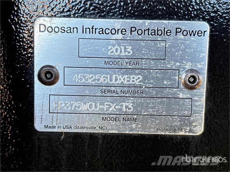 Doosan HP375WOU-FX-T3 Mobile Air Compressor (Inoperable) Kompresorji