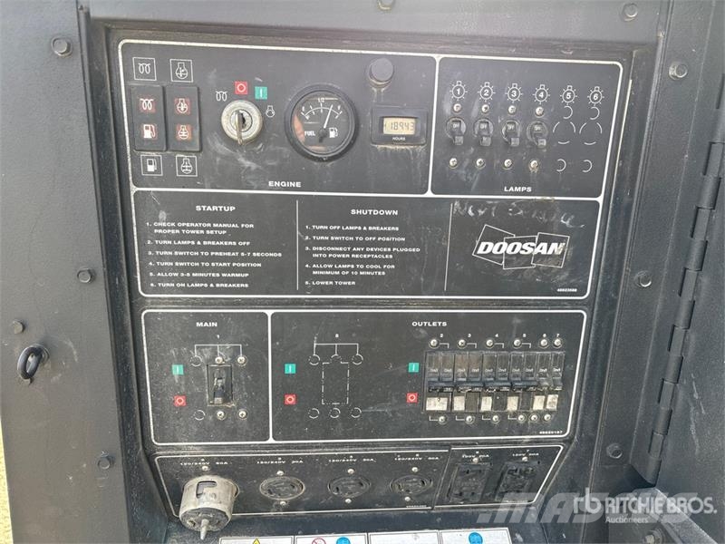 Doosan L20WIZ 20 kW Light Tower Tour d'éclairage