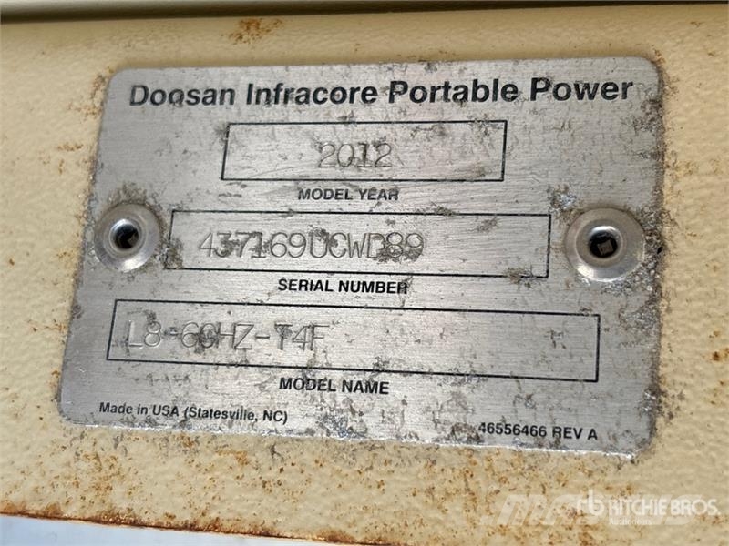 Doosan L8-60HZ-T4F 8 kW Light Tower (Inoperable) Lichtmasten