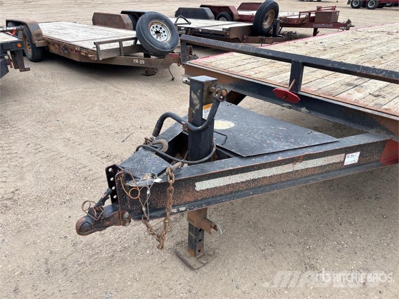  Double A 24 ft T/A Flatbed Trailer Planhengere