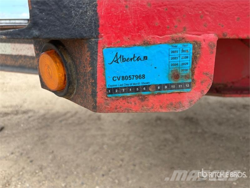  Double A 24 ft T/A Flatbed Trailer Planhengere