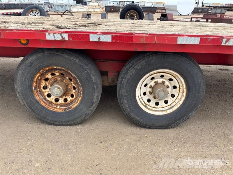  Double A 24 ft T/A Flatbed Trailer Planhengere