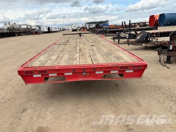  Double A 24 ft T/A Flatbed Trailer Planhengere