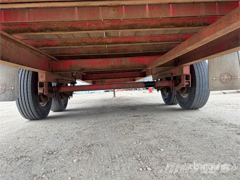  Double A 24 ft T/A Flatbed Trailer Planhengere