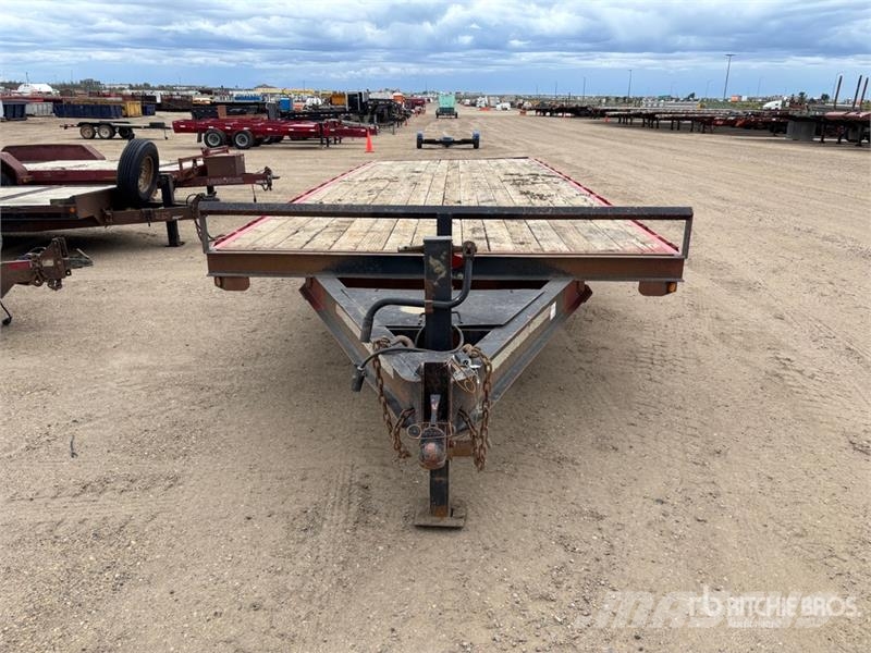  Double A 24 ft T/A Flatbed Trailer Planhengere