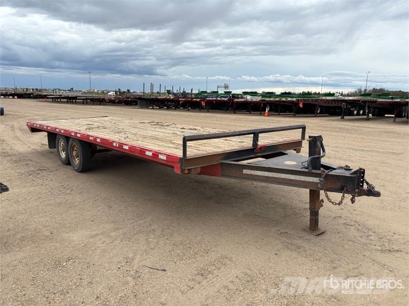  Double A 24 ft T/A Flatbed Trailer Planhengere