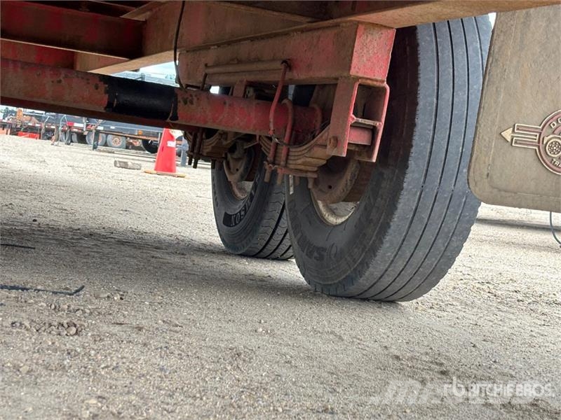  Double A 24 ft T/A Flatbed Trailer Planhengere