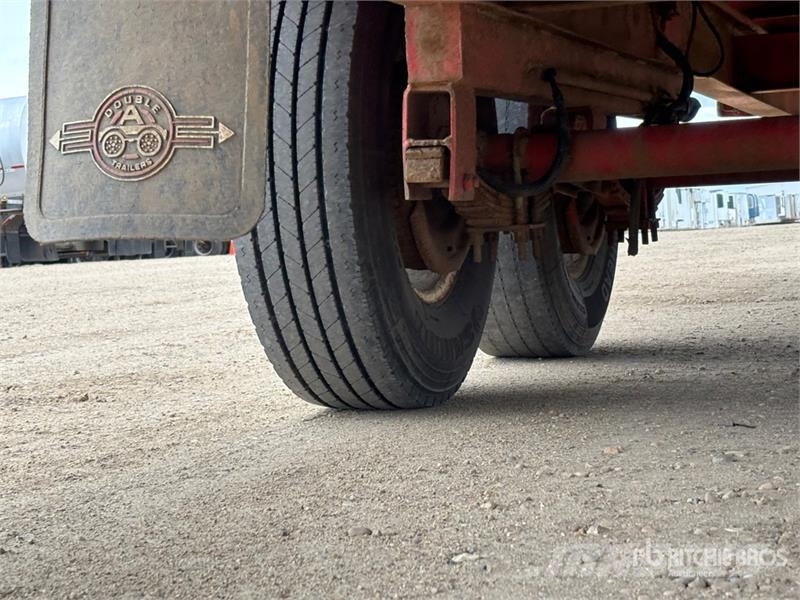  Double A 24 ft T/A Flatbed Trailer Planhengere