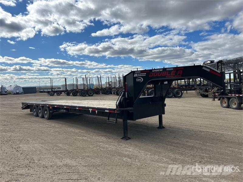 Double A GHB218-32 32 ft Tri/A Gooseneck Equipment Vehicle transport trailers