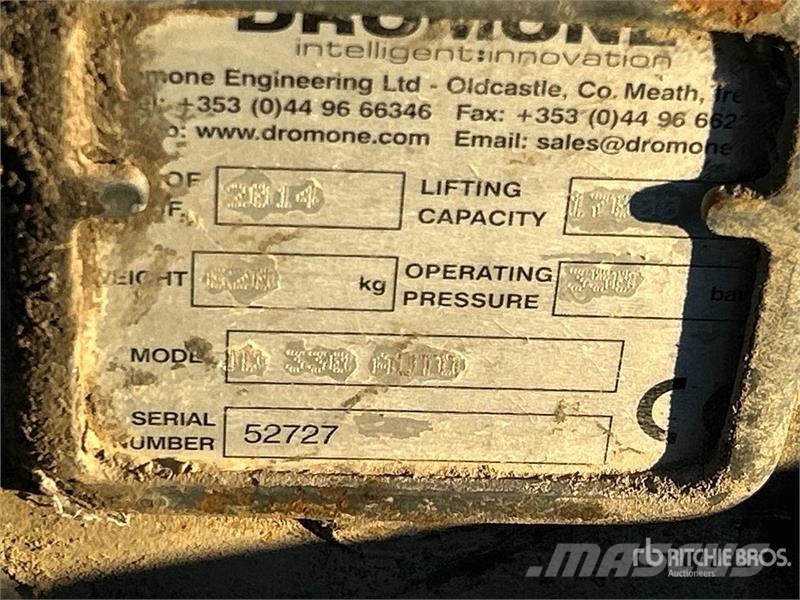 Dromone Pin Grabber Excavator Coupler - Fits 300 Series موصلات سريعة