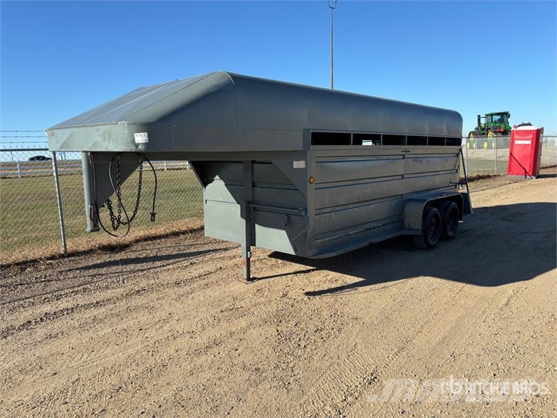 Duncan 16 ft T/A Gooseneck Livestock Trailer Dyretransport tilhenger