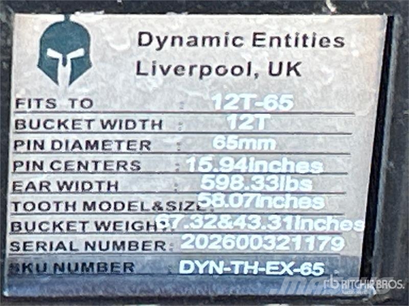 Dynamic 42 in Hydraulic Excavator Thumb - Fits 150/200 دلاء
