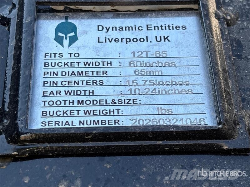 Dynamic Entities 120CL 60 in Cleanup Excavator Bucket - Fi Skovle