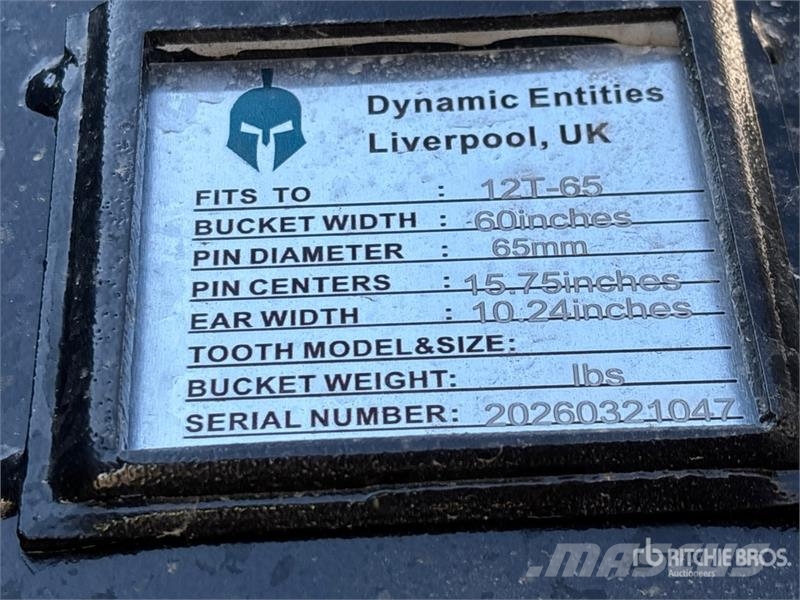 Dynamic Entities 120CL 60 in Cleanup Excavator Bucket - Fi Skovle
