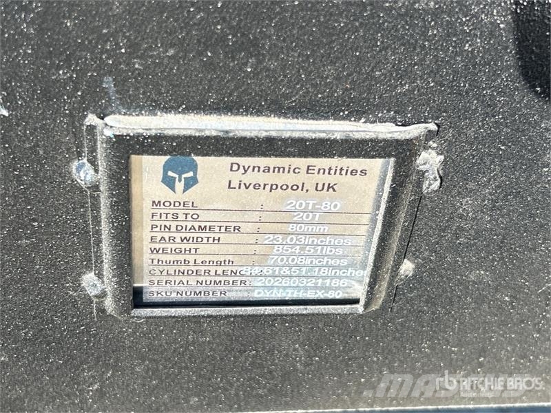 Dynamic Entities 200CL 22 in Excavator Thumb - Fits 80mm C Skovle