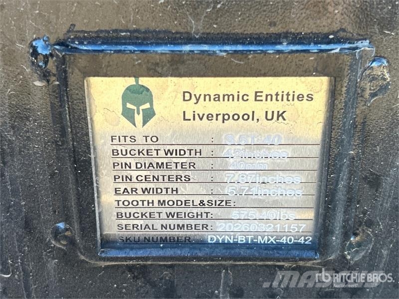 Dynamic Entities 35CL 42 in Excavator Bucket - Fits 40mm C Skovle