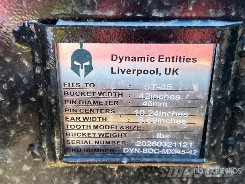 Dynamic Entities 50CL 42 in Excavator Bucket - Fits 45mm C Skovle
