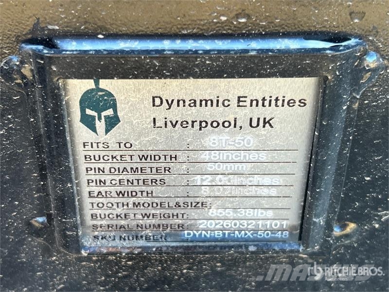 Dynamic Entities 80CL 48 in Excavator Bucket - Fits 50mm C Skovle