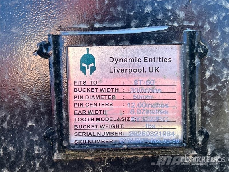 Dynamic Entities 80CL 30 in Excavator Bucket - Fits 50mm C Κουβάδες