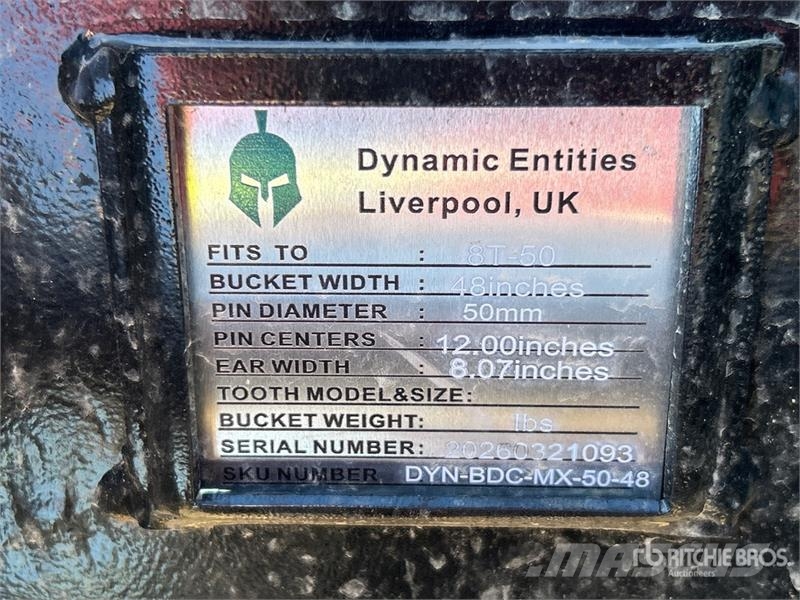 Dynamic Entities 80CL 48 in Excavator Bucket - Fits 50mm C Skovle