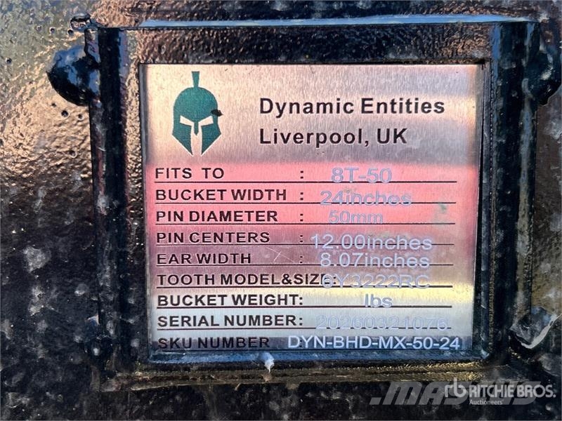 Dynamic Entities 80CL 24 in Excavator Bucket - Fits 50mm C Skovle