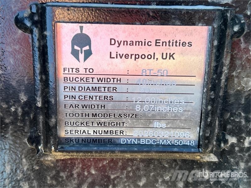 Dynamic Entities 80CL 48 in Excavator Bucket - Fits 50mm C Skovle