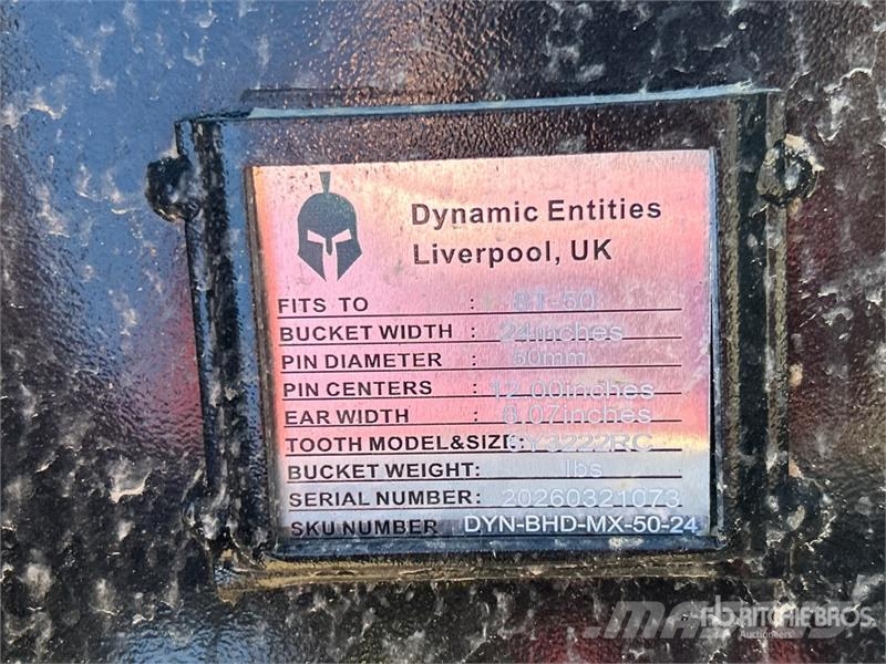 Dynamic Entities 80CL 24 in Excavator Bucket - Fits 50mm C Κουβάδες
