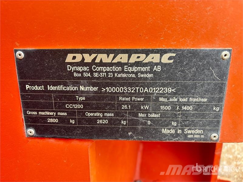 Dynapac CC1200 Rouleaux tandem
