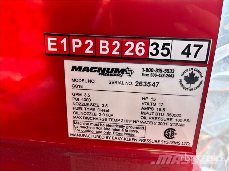 Easy-Kleen Magnum Gold Pressure Washer (Unused) Nízkotlakové myčky