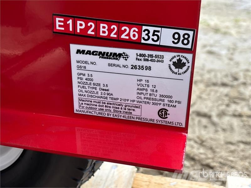 Easy-Kleen Magnum Gold Pressure Washer (Unused) Máquinas ligeiras de lavagem a pressão