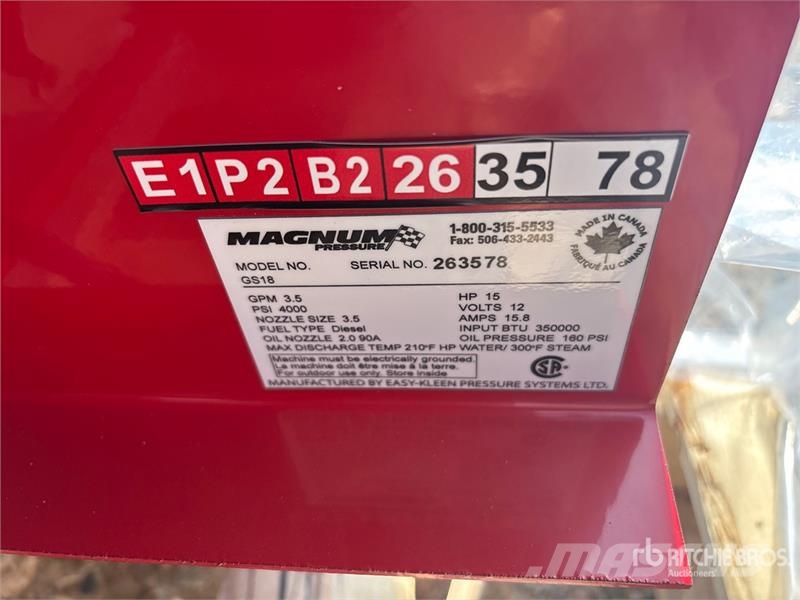 Easy-Kleen Magnum Gold Pressure Washer (Unused) Máquinas ligeiras de lavagem a pressão