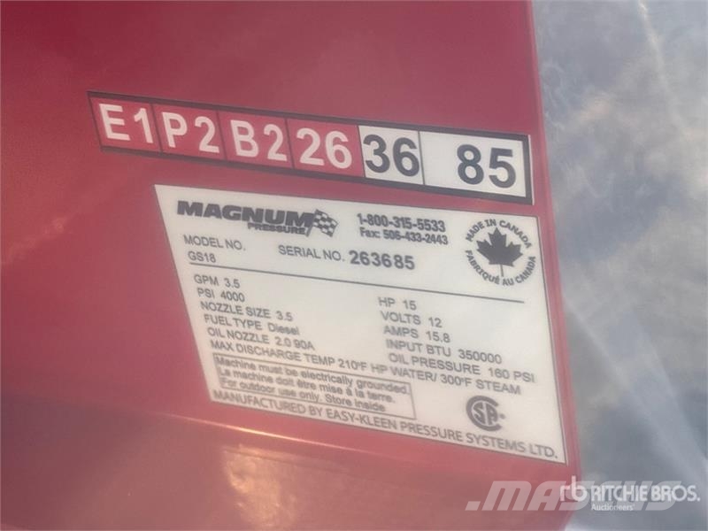 Easy-Kleen Magnum Gold Pressure Washer (Unused) Nízkotlakové myčky