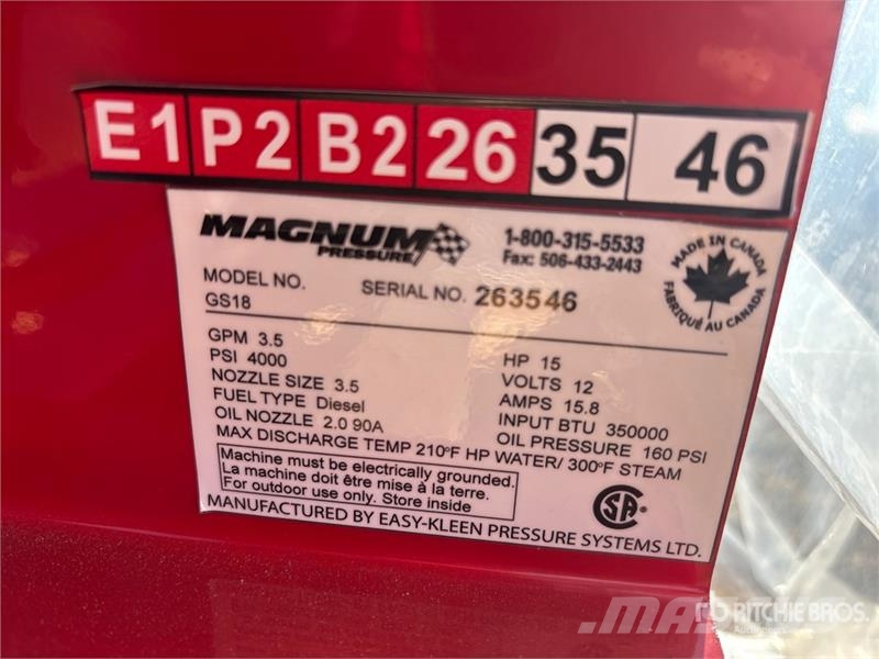 Easy-Kleen Magnum Gold Pressure Washer (Unused) Nízkotlakové myčky