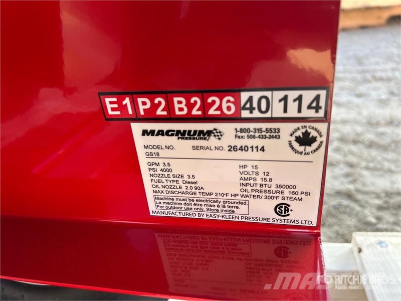 Easy-Kleen Magnum Gold Pressure Washer (Unused) Máquinas ligeiras de lavagem a pressão