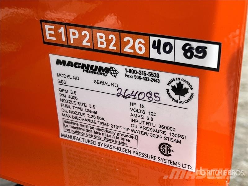 Easy-Kleen Magnum Plus Pressure Washer (Unused) Lagedrukreinigers