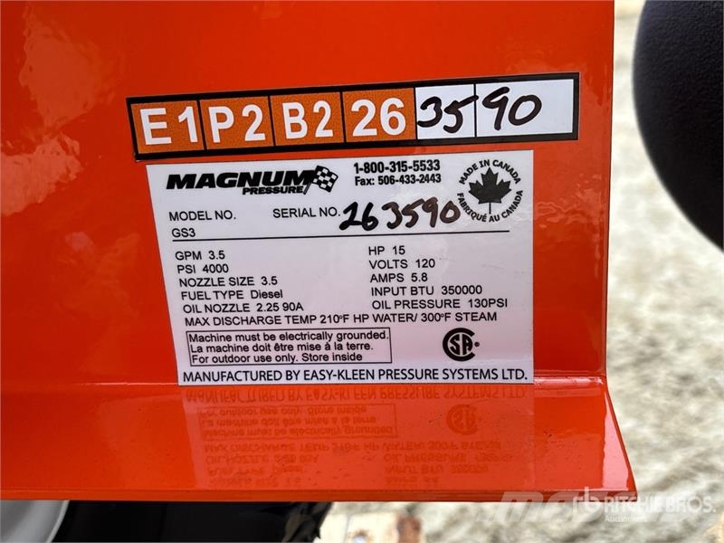 Easy-Kleen Magnum Plus Pressure Washer (Unused) Máquinas ligeiras de lavagem a pressão