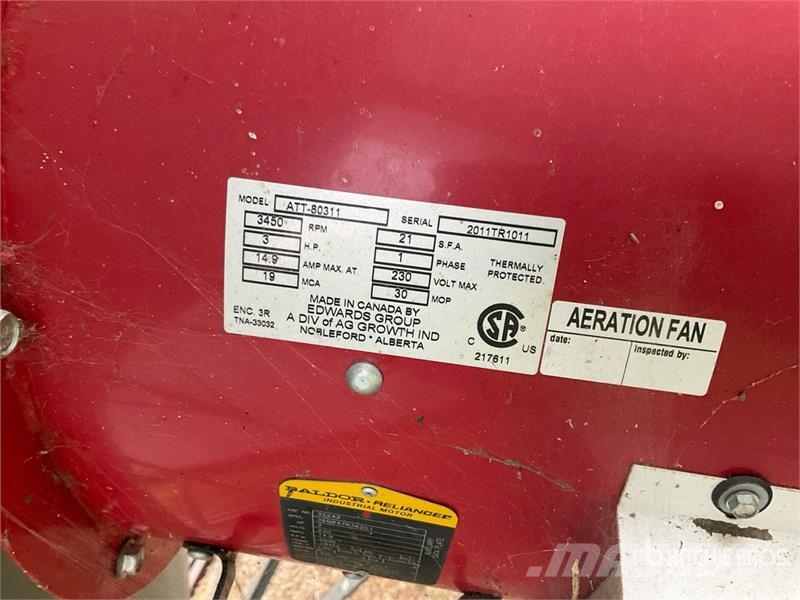 Edwards ATT-80311 3 hp Aeration Fan Getreidetrocknung