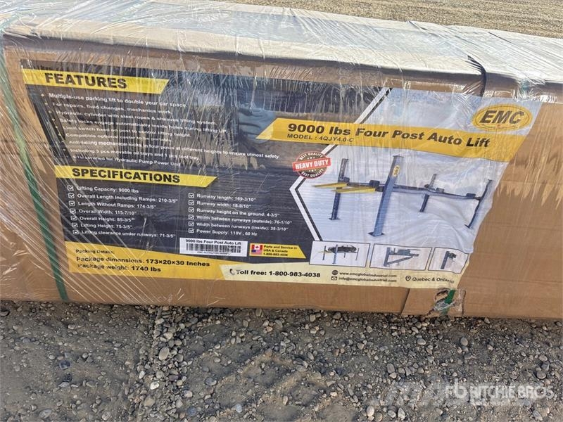 EMC 4QJY4.0-C 9000 lbs Four Post Car Lift (Unused) Drugi deli