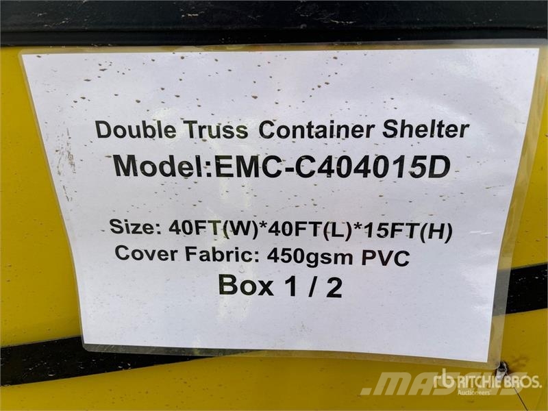 EMC C404015D 40 ft x 40 ft x 15ft. Double Truss Contai Other trailers