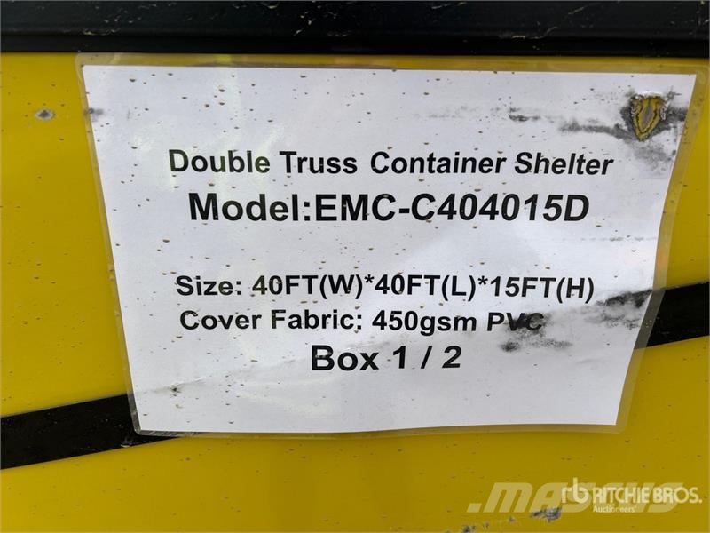 EMC C404015D 40 ft x 40 ft x15 ft Double Truss Contain Overige aanhangers