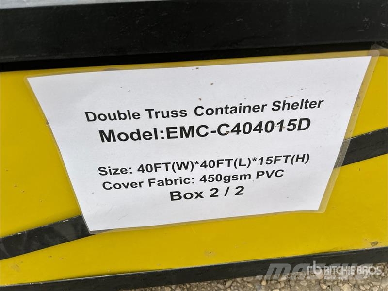 EMC C404015D 40 ft x 40 ft x15 ft Double Truss Contain Overige aanhangers