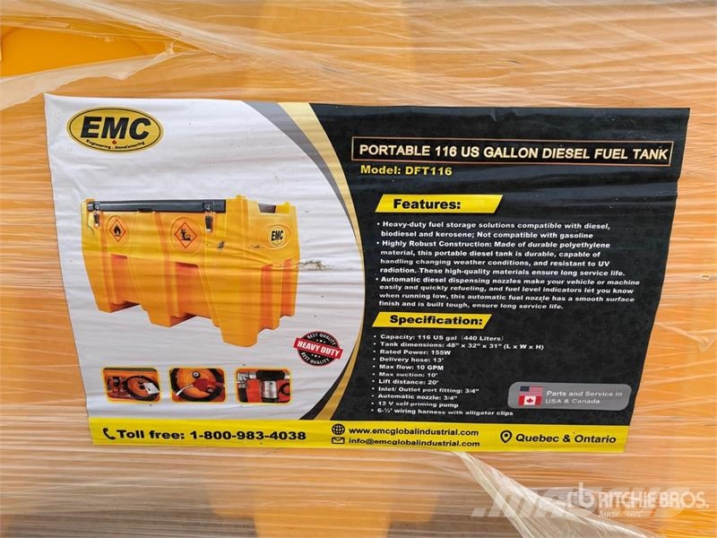 EMC DFT116 116 gal Fuel Tank (Unused) Drivstoff og additiv tanker