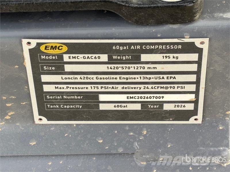EMC GAC60 60 gal Air Compressor (Unused) Kompressoren