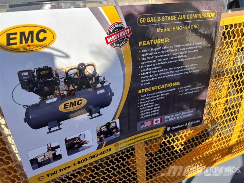 EMC GAC60 Skid-Mounted 60 gal 2-Stage Air Compressor ( Compresoare