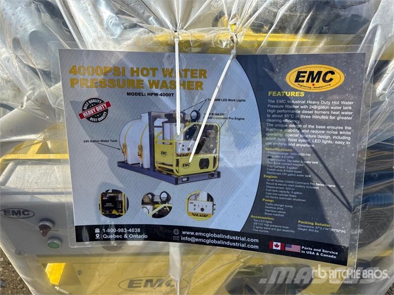 EMC HPW-4000T Hot Water Pressure Washer (Unused) Korkeapainepesurit