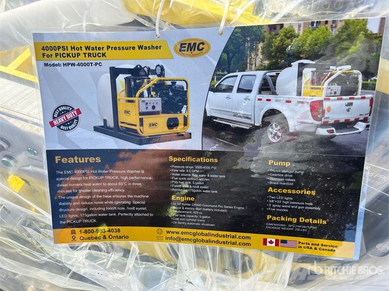 EMC HPW-4000T-PC Hot Water Pressure Washer (Unused) Korkeapainepesurit