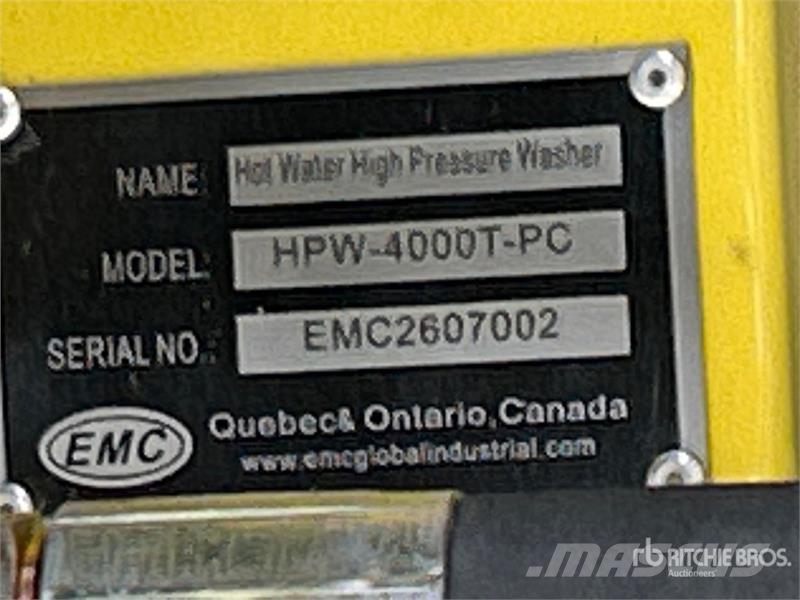 EMC HPW-4000T-PC Pressure Washer (Unused) Мойки низкого давления