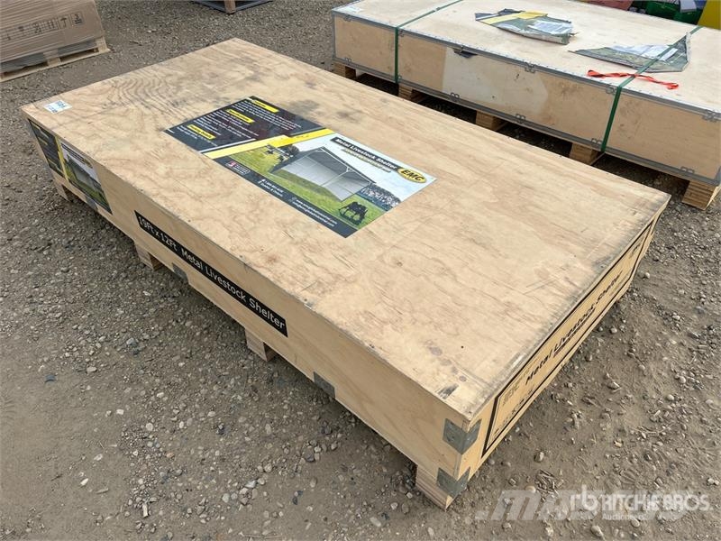 EMC LS1912-H317 19 ft x 12 ft Metal Shed Livestock She Оборудование для животноводческих ферм