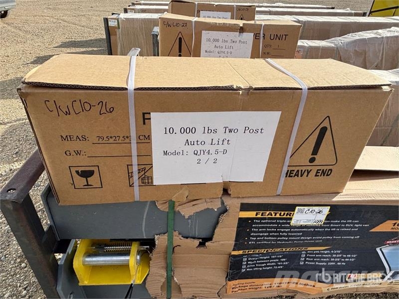 EMC QJY4.5D 10000 lb Two Post Car Auto Lift (Unused) 其他組件